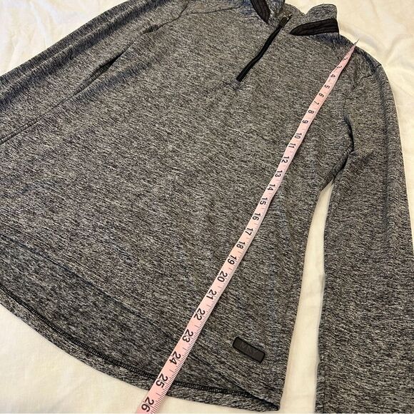 Marc New York Andrew Marc Performance Gray Quarter Zip Pullover Sweater Small - Picture 8 of 10